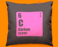 Periodic Table Carbon Funky Sofa Cushion 45x45cm