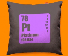 Periodic Table Platinum Funky Sofa Cushion 45x45cm