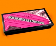 Pink Phone Box Laptop Lap Tray
