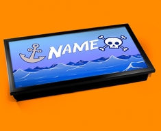 Pirate Personalised Childrens Name Cushioned Laptop Lap Tray