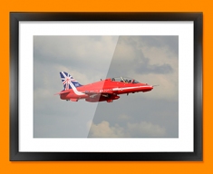 RAF Red Arrows Plane Framed Print
