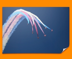 Red Arrows Plane Poster