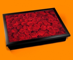 Red Roses Cushion Lap Tray