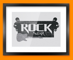 Rock Star Framed Print