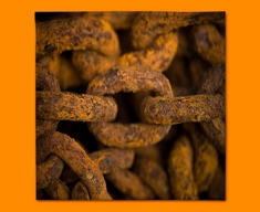 Rusty Chain Napkins (Set of 4)