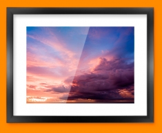 Sunset Clouds Framed Print