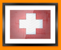 Switzerland Flag Framed Print