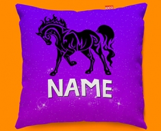 Tribal Horse Personalised Childrens Name Sofa Cushion
