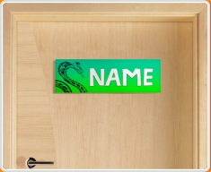 Tribal Snake Personalised Name Children's Bedroom Door Sign