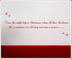 Twas the night before Christmas Wall Sticker