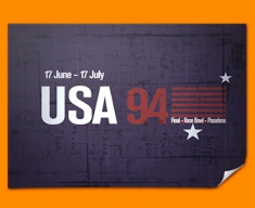 USA 94 Flag Poster