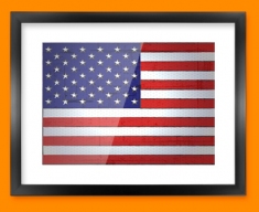 USA Flag Framed Print