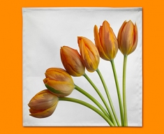Yellow Tulips Napkins (Set of 4)