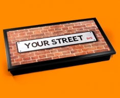 Custom UK Street Name Laptop Tray