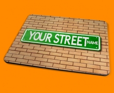 Personalised Custom US Street Sign Placemat