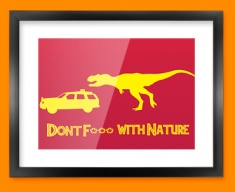 Don't F With Nature Framed Print