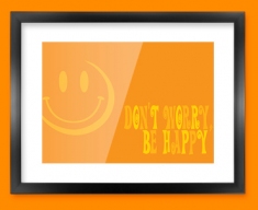 Be Happy Framed Print