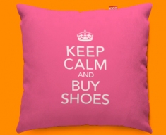 Keep Calm Buy Shoes Funky Sofa Cushion 45x45cm