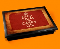 Keep Calm and Carry On Vintage Lap Tray