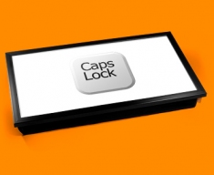 Key Caps Lock White Laptop Tray
