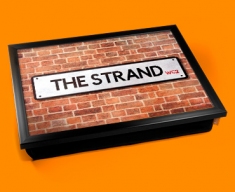 The Strand Street Sign Cushion Lap Tray