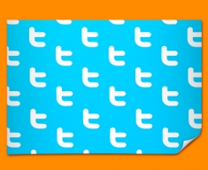 Twitter Pattern Social Networking Poster 