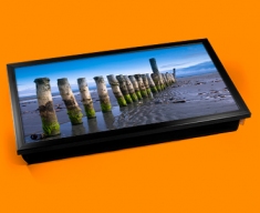 Wittering Beach Posts Laptop Lap Tray